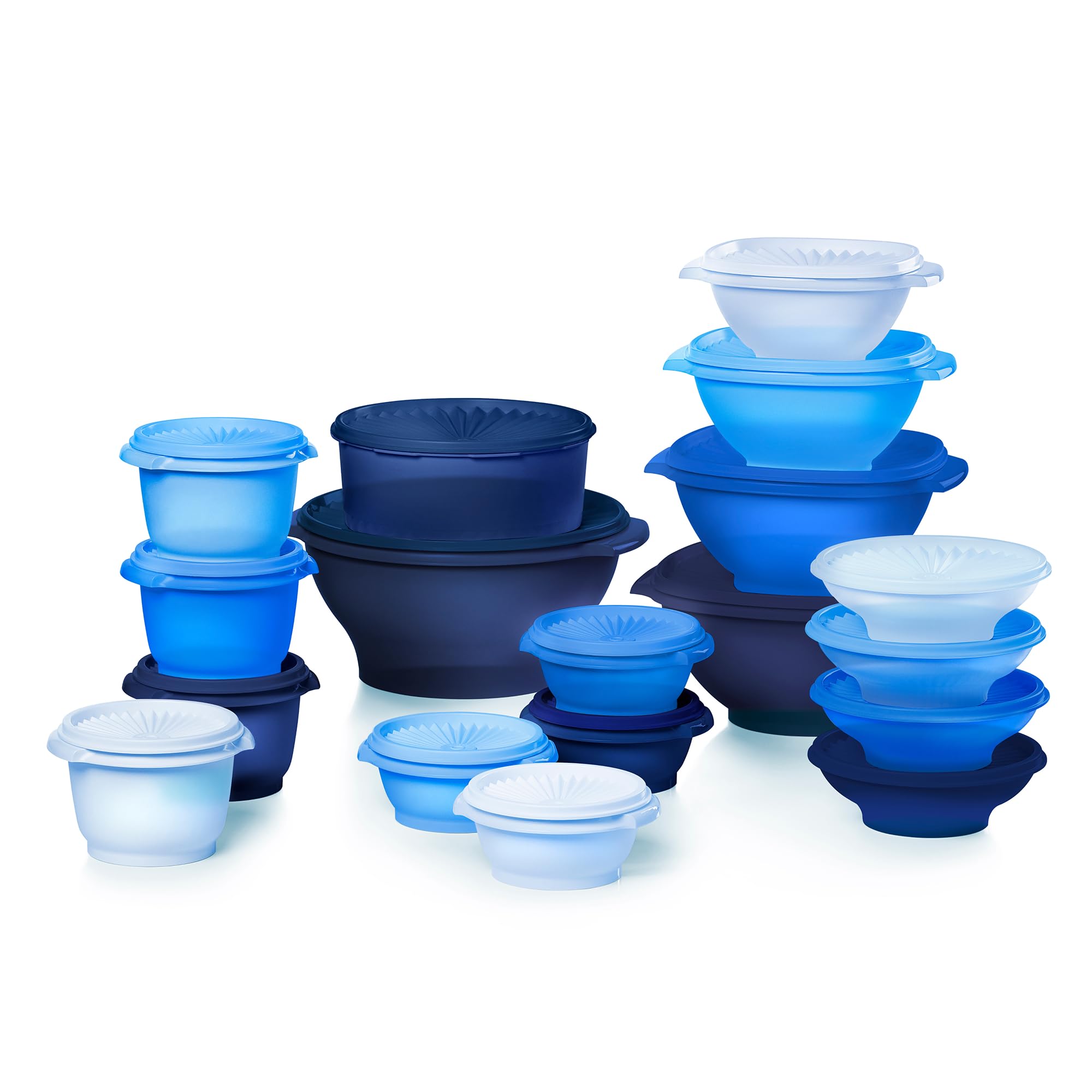 Tupperware Heritage Collection, New Set of 36 Vintage Blue Food